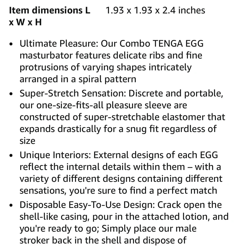 Masterbation Egg (Disposable)